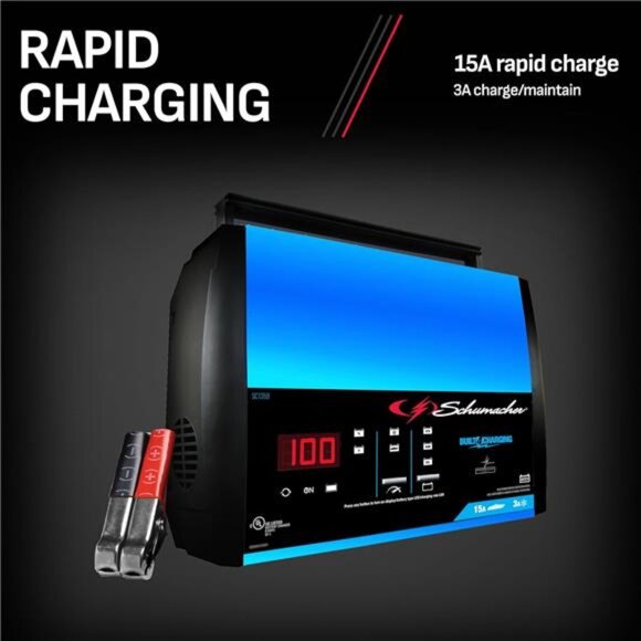 SC1359 6/12V Fully Automatic Battery Charger and 15A Maintainer - Picture 6 of 7